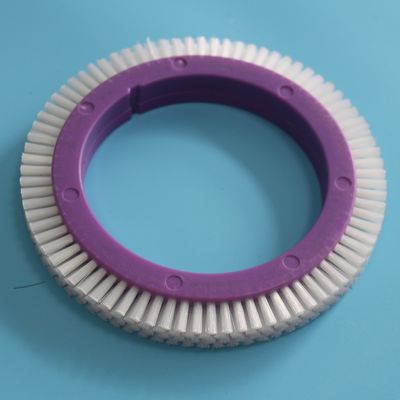kopen Van de Machinedelen van Famatexstenter van het het Wrijvingswiel het Purpere Plastic Lichaam Witte Nylon Haar online manufacture