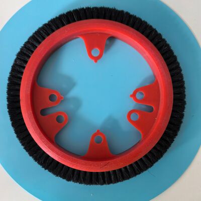 kopen Stenterborstelwiel Krantz borstel 185 mm Buitenste Dia Rode kleur Lichaam Zwart Borstel 20 mm Breedte online vervaardiging