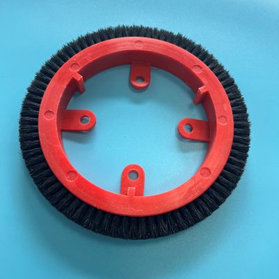 Van het de Delen Rode Plastic Lichaam van Stenter van het Krantzk10 Wrijvingswiel van de het Haarborstel Zwarte Nylon de Stoffenduurzaamheid