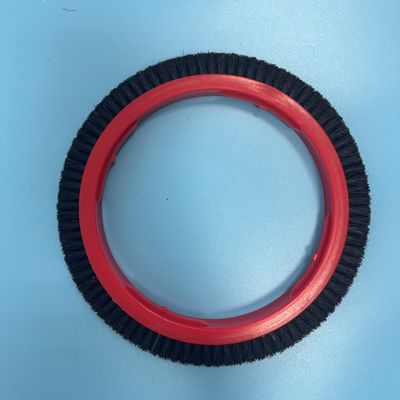 Van de Machinedelen van Monfortsstenter van het het LichaamsWrijvingswiel Rode Zwarte Nylon het Haar220*167 Grootte