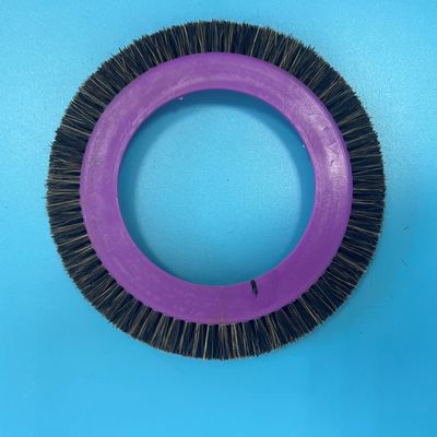 Van de Machinedelen van Brucknerstenter van het het Wrijvingswiel Purpere Plastic Lichaam het Kleine Zwarte Nylon Haar