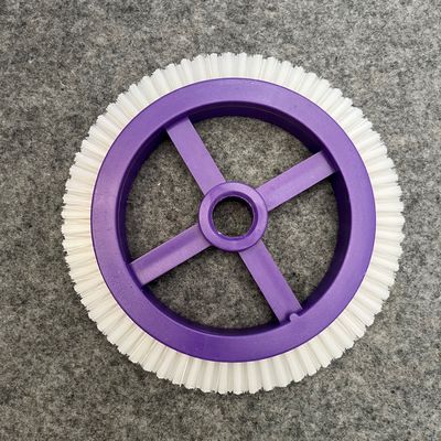 Stenter machineonderdelen Monforts Afwerking Kleine borstelwiel Inner Dia 22mm Wit Nylon haar