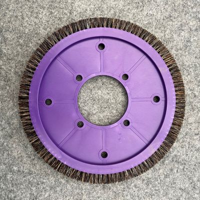 Tungyang Stenter Machine Parts Borstelwiel Plastic Body Varkenshaar Borstelmateriaal Inner Dia 140mm