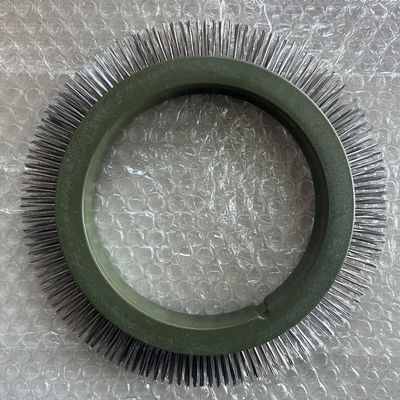 Stentex stenter machine onderdelen 122 model borstel wiel roestvrij staal haar groen kunststof lichaam