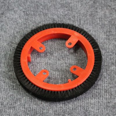 Stenter machine onderdelen Krantz afwerkingsmachine K10 type borstelwiel Rood plastic lichaam Zwart borstelwiel