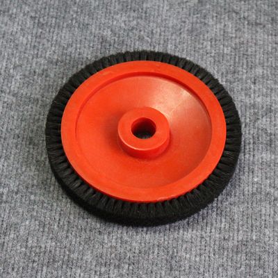 Monforts Stenter Machine Parts Klein borstelwiel Rood Plastic Body Zwart Borstel 22mm Inner Dia