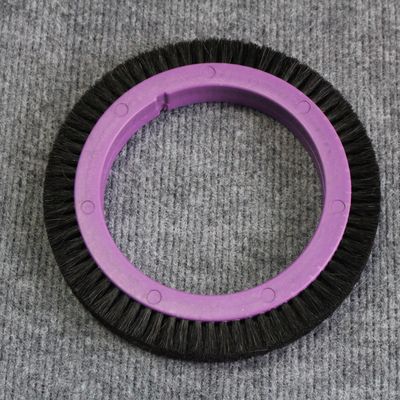 Stenter Finishing Machinery Parts Stentex Borstelwiel 122mm Dia Zwart Borstel Purper Plastic Body Goede kwaliteit