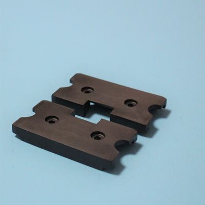 Bruckner Textielmachines Componenten Schuifpad Carbon Peek Materiaal Zwart Kleur A Set Standaard Grootte