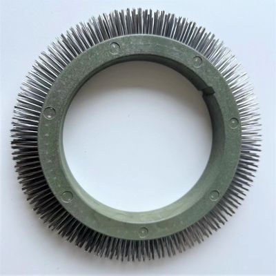 Stentex-machine Accessoires Stenter-machineonderdelen Stofborstel Wiel Plastic lichaam Roestvrij staal haar