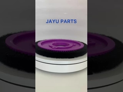 Op maat gemaakte stentermachineonderdelen Borstelwiel Purper Plastic Body Mixed Bristle Pig Hair 8 Holes