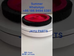 Monforts Stenter Machine Parts Rood Klein Borstelwiel Zwart Nylon Haar Plastic Body 22mm Inner Dia